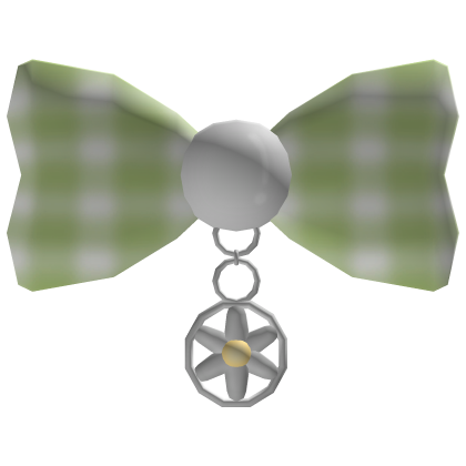 Midsummer Bloom Bow Hair Clip In Green Roblox item
