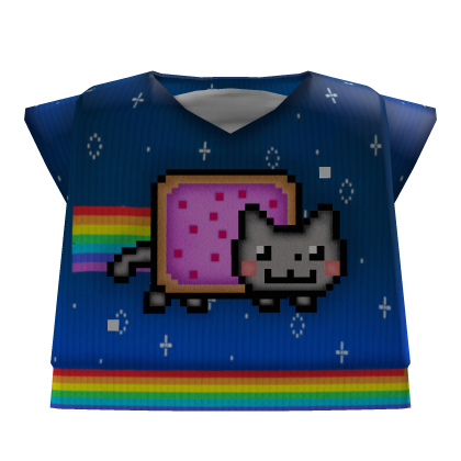 Kawaii Rainbow Pixel Cat Shirt
