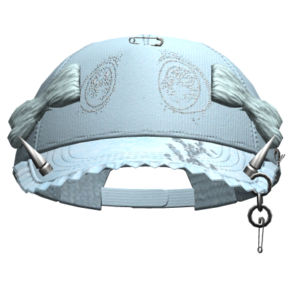 Grunge Anime Eyes Cap (Sky Blue)