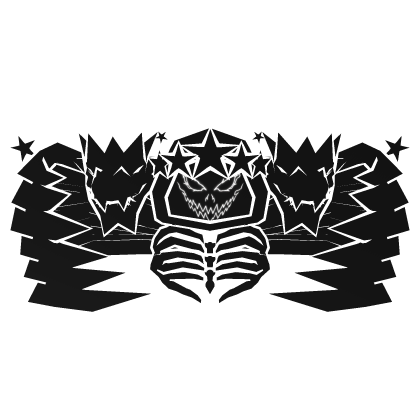 Cartoony White Hood Star Dragon Wings Combo Roblox item