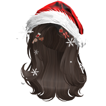 Shy Gentle Swirls w/Santa Hat (Brown)