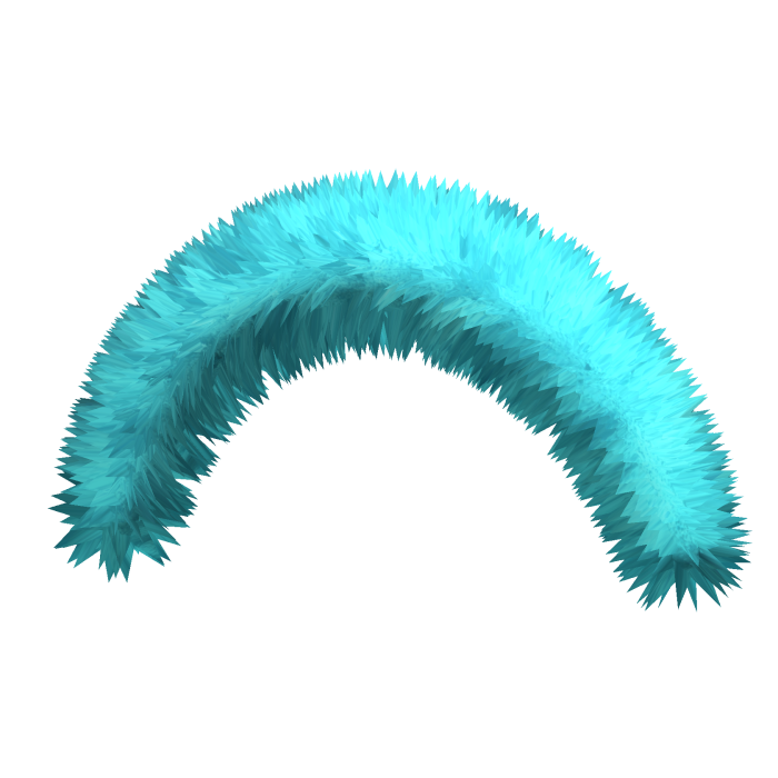 Turquoise Blue Y2K Fluffy Cute Fur Headband • DD28