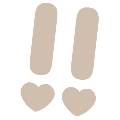 ♡ Cute Glowing Surprised Anime Sticker Brown Roblox item