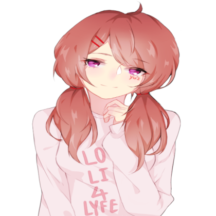 anime girl with pink hair Roblox decal
