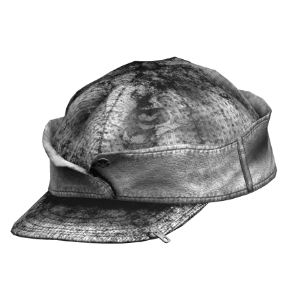 White Worn Sideswept Cap Roblox item