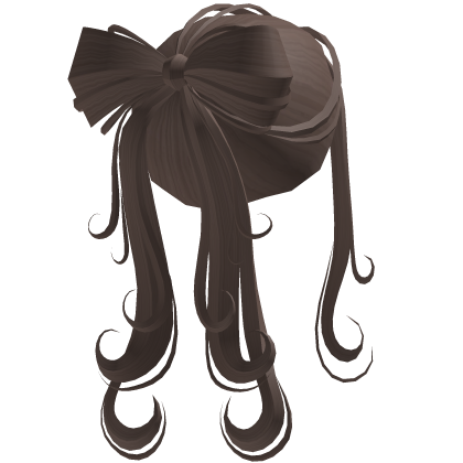 Elegant bow pony tail in mousy brown Roblox item