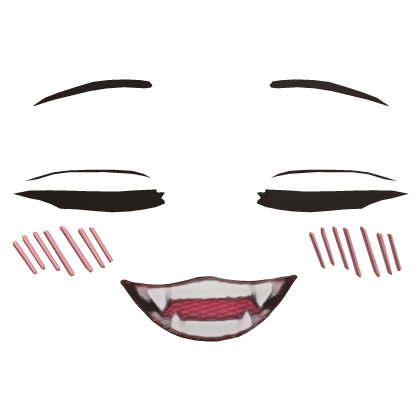 😄 Peaceful Smile Anime Face (3D) 😄 Roblox item