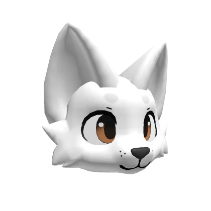 White Furry Kitty Head | Roblox Item - Rolimon's