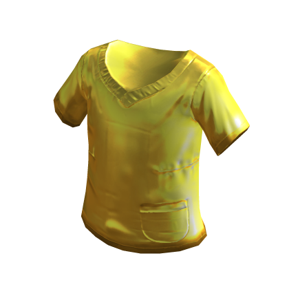 Gold Medical Scrub Top
