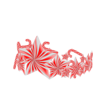 Christmas Candy Cane Star Crown