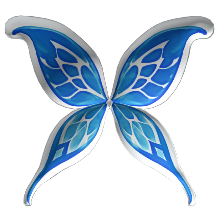 Blue Elf Wings Back