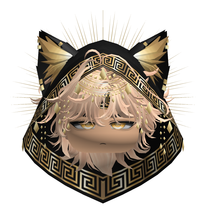 Egyptian Mullet w/ Divine Gold Black Hood