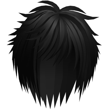 Black Unkept Scene Emo Boy Hair Roblox item