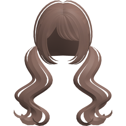 ♡ ꒱  dreamy wavy low pigtails in hazel