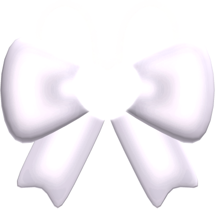 ꒰ ♡ ꒱ cute emissive simple bunny bow in white
