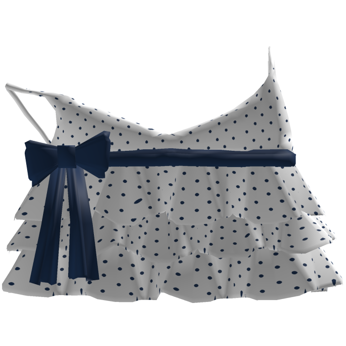 ♡ navy & white summer ruffled kawaii cute tank top