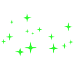 Lime Green Bling Sparkles Aura