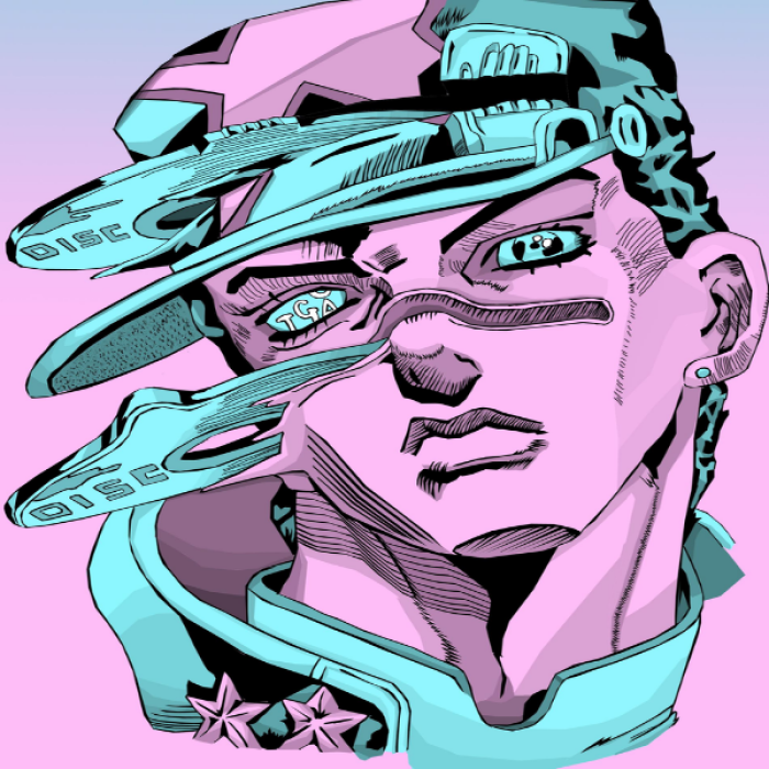 Vaporwave Jotaro Part 6 Roblox decal
