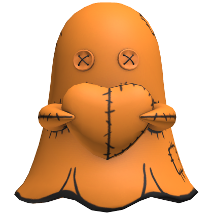 orange halloween ghost