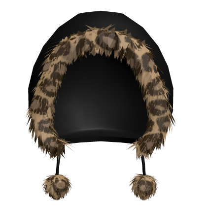 Leopard Fur Winter Hood