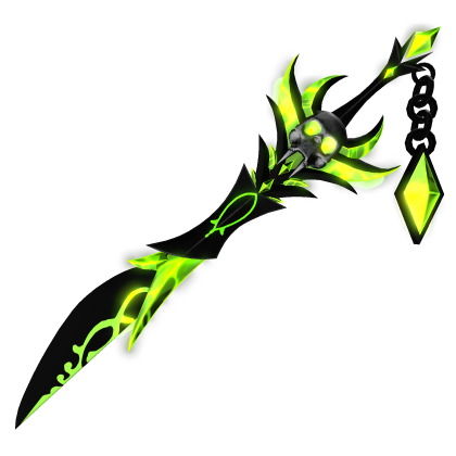 🔆 Black & Green Evil Grim Reaper Sword [Emissive]