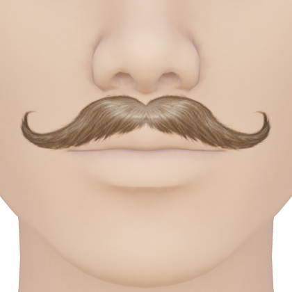 Classic Curled Handlebar Moustache Blonde