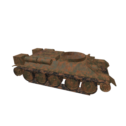 Взорванный T-34