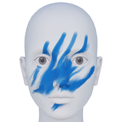 Blue Warrior Hand Print