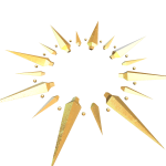 Golden Spike Burst Collar