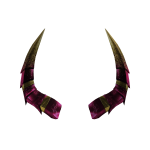 [ pbr ] Gold Guilded Ruby Horns [ v2 ]