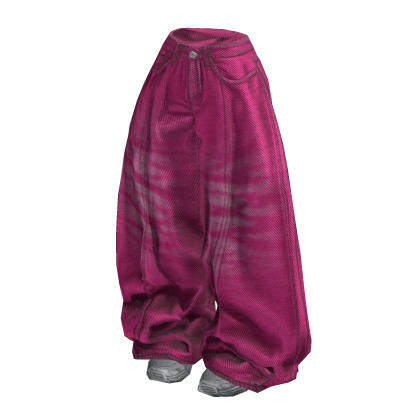 Hot Pink Baggy Y2K Skatecore Jeans