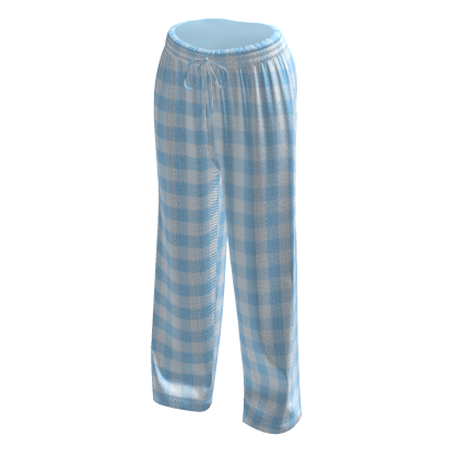 Pastel Blue Flannel Sweatpants