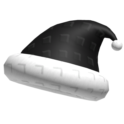 Retro Christmas Santa Hat Black Roblox item