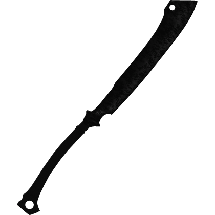 Rusty Horror Machete Cleaver Dark Black