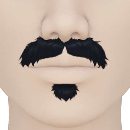 Bushy Black Mustache