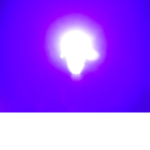 White purple sky