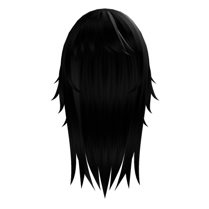 ♱꒰wispy emo vampire hair in black꒱ Roblox item