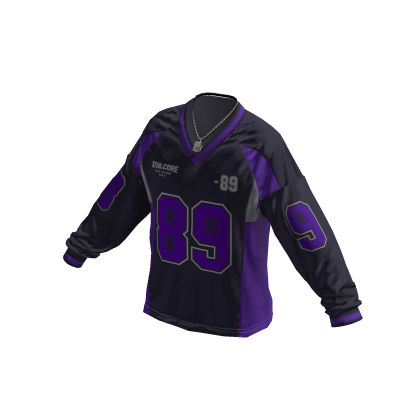 Y2K Blokecore 89 Jersey w/ Chain (Purple)