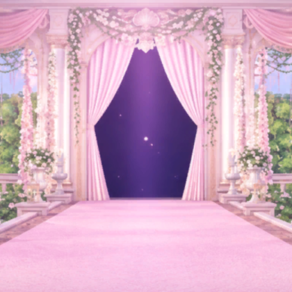 Fashion Runway Dress Cute Pink Background