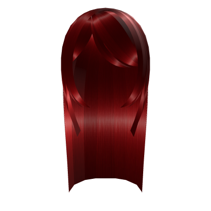 Long Hair with Bangs - Red