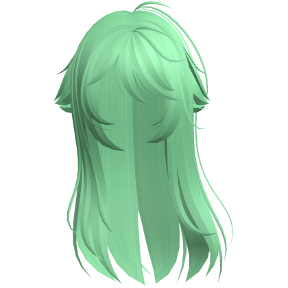 Green Shy Moe Cat Girl Windy Whispy Hair