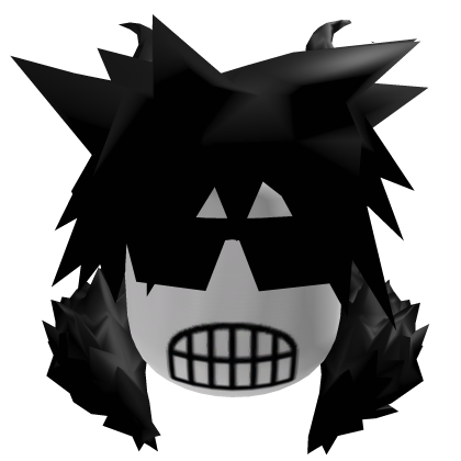 Dashie y2k Robot Face Clockworks Horn Black Fur Roblox item
