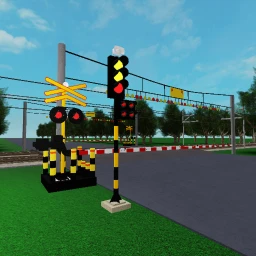 Indonesian railroad crossing icon