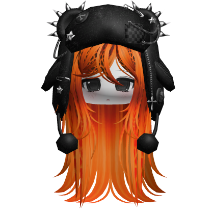 Wispy Scene Cut W/ Punk Ushanka Orange Leopard
