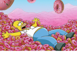 homero simpson donut