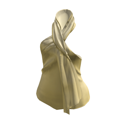 Draped Hijab Scarf Top (Cream)