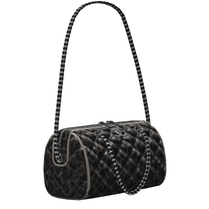 Designer Black Leopard Silver Quilted Bowling Bag Roblox item