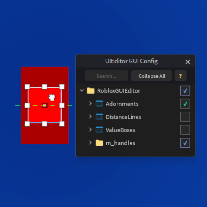 UIEditor Hider GUI preview 1