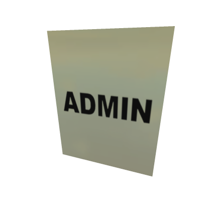 Admin door