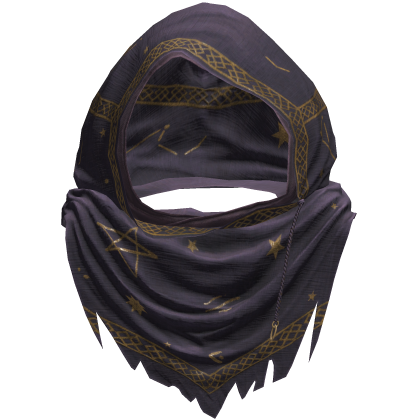 Purple Sorcerer Distressed Rune Hood